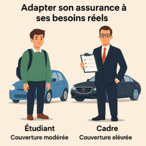 Infographie comparant les besoins en assurance